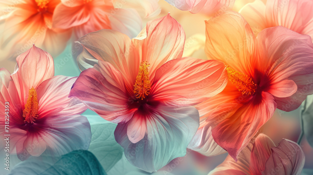 Blooming Floral Symphony on Digital Canvas Blooming Floral Symphony on Digital Canvas