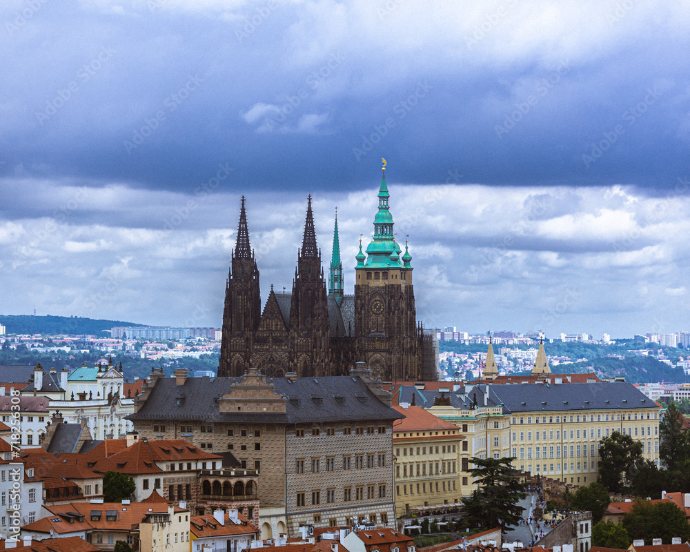Fototapeta premium view of the town prague