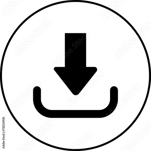 Download icon . Software download icons, Load symbol. Download button, Download files icons. simple download icon isolated on transparent background. Arrow downloading icon. software download icon.