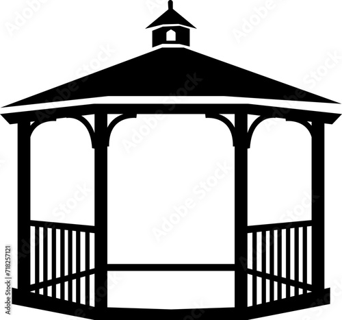 Gazebo Vector icon, summer gazebo vector, Gazebo Icon Logo Vector Symbol. Temple Icon, Gazebo of pergola vector black icon. used for web design ,mobile apps, isolated on transparent background.