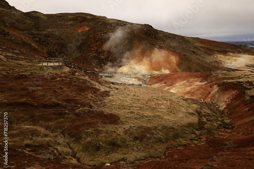 Reykjanesfólkvangur is a beautiful nature preserve in Iceland, filled with natural wonders, including geothermal pools, hot springs