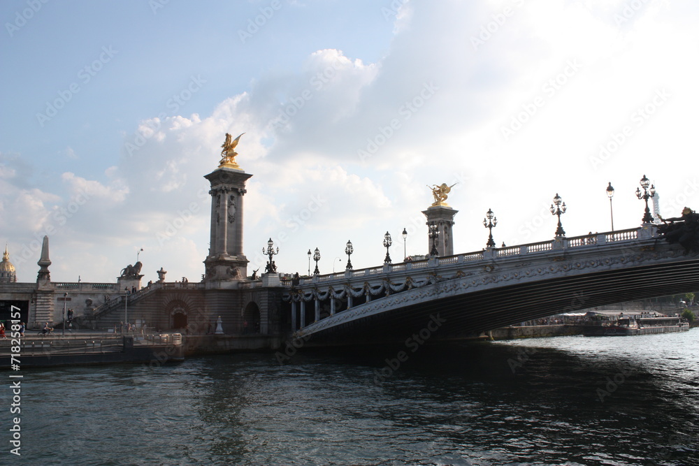 Obraz na płótnie most, paryż, francja w salonie