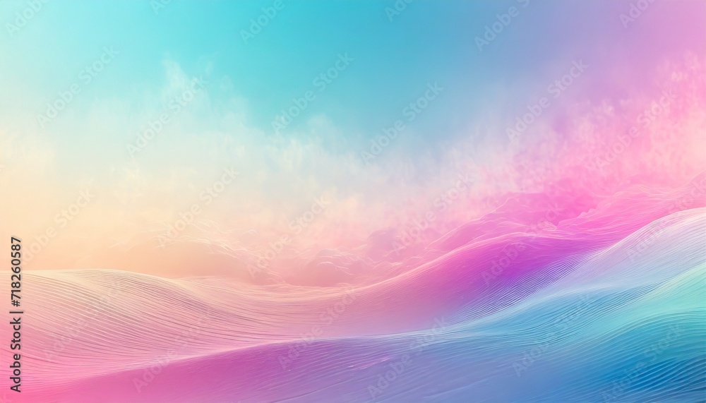 abstract background with soft pastel waves gradient colors for designing apps or products