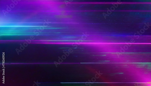 abstract purple green and pink background with interlaced digital distorted motion glitch effect futuristic cyberpunk design retro futurism webpunk rave 80s 90s aesthetic techno neon colors © Raymond