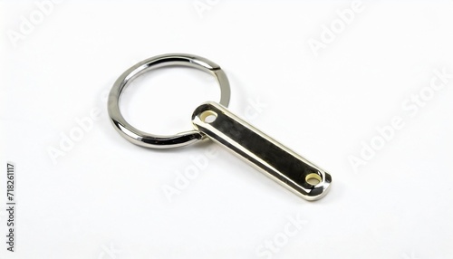 metal key ring clip isolated on white background © Raymond