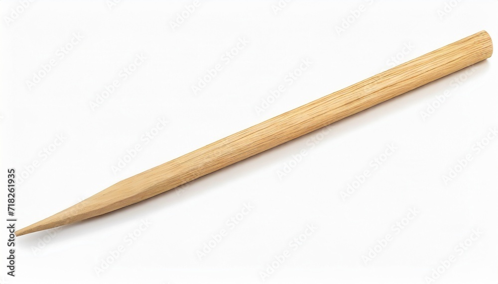 wooden stick isolated on white background
