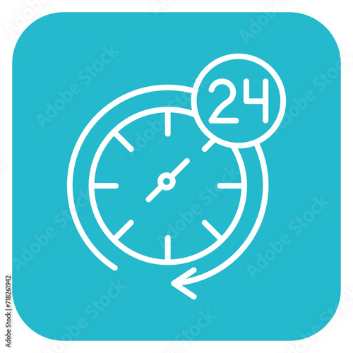 24 hours Icon of Emergency Services iconset.