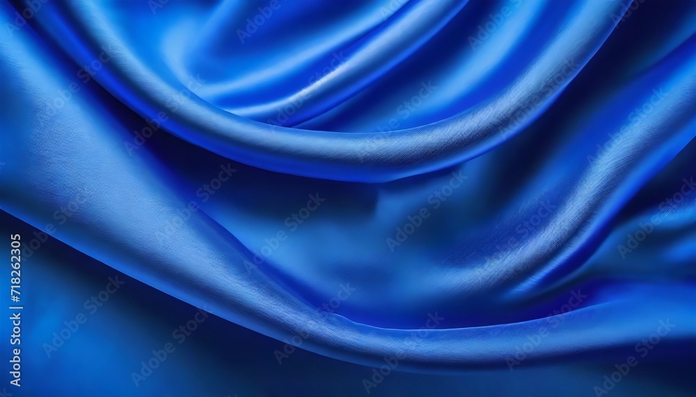 blue satin fabric background