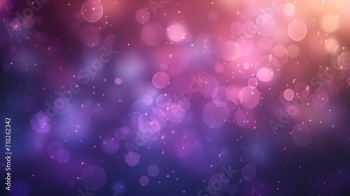 Purple and Pink Bokeh with Stars Background