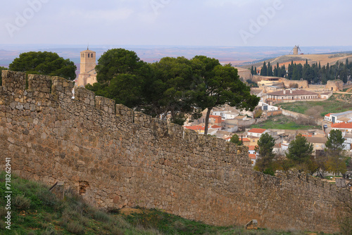 Views of Belmonte town and serra from the walkway of the Castle photo