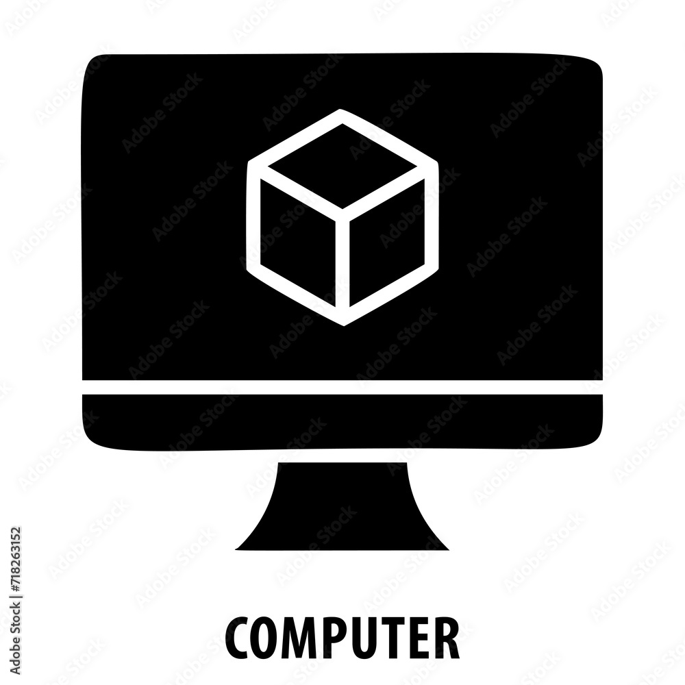 Computer, technology, device, laptop, desktop, PC, digital, computer icon, computing, electronics, work, office, communication, technology device