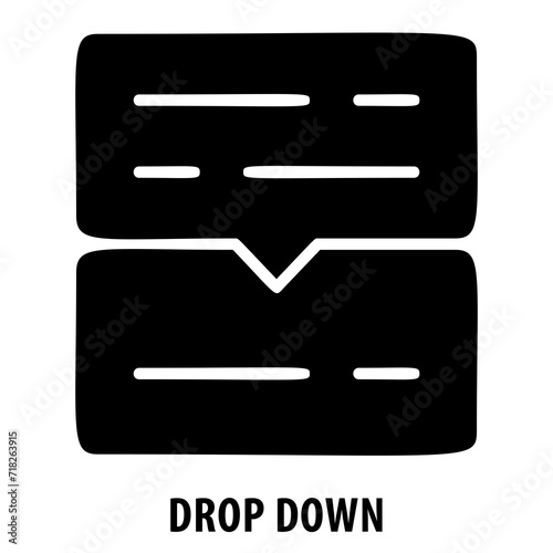 Drop down  dropdown menu  select  choose  drop down icon  menu  list  selection  dropdown arrow  options  user interface  navigation  drop down box
