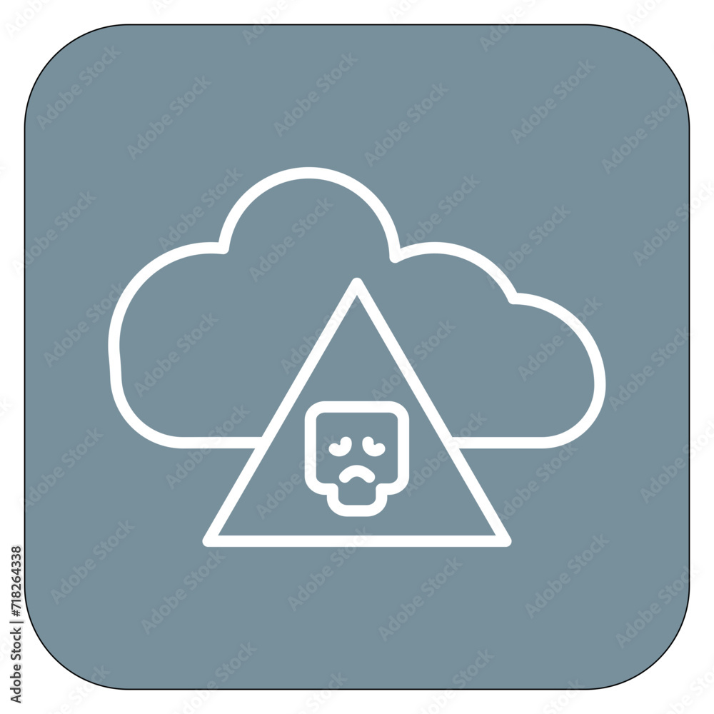 Infected Cloud Icon of Security iconset.