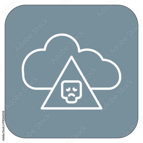 Infected Cloud Icon of Security iconset.