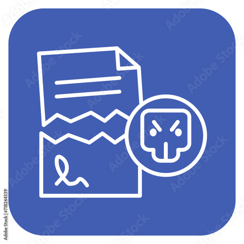 Infected File Icon of Security iconset.