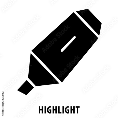 Принти на полотні Highlight, spotlight, emphasize, highlight icon, focus, spotlighting, attention,