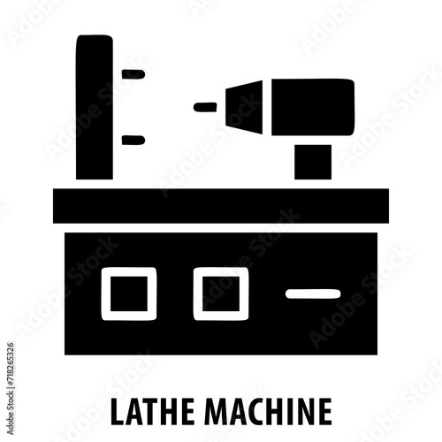 Lathe machine, machinery, manufacturing, lathe machine icon, industrial equipment, metalworking, manufacturing tool, lathe machine symbol, turning, machining, industrial machine, factory