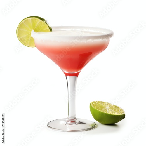 a margharita, studio light , isolated on white background