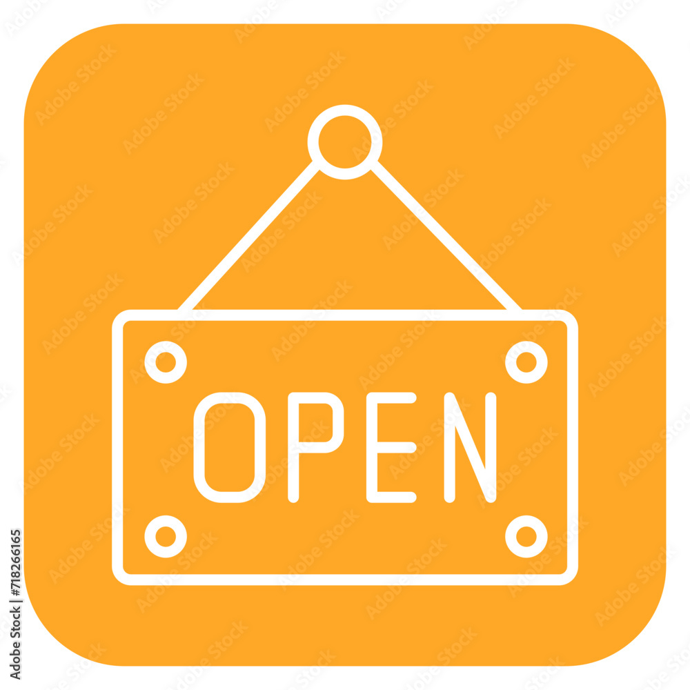 Open Store Sign Icon of Shopping and Ecommerce iconset. Open Store Sign Icon of Shopping and Ecommerce iconset.
