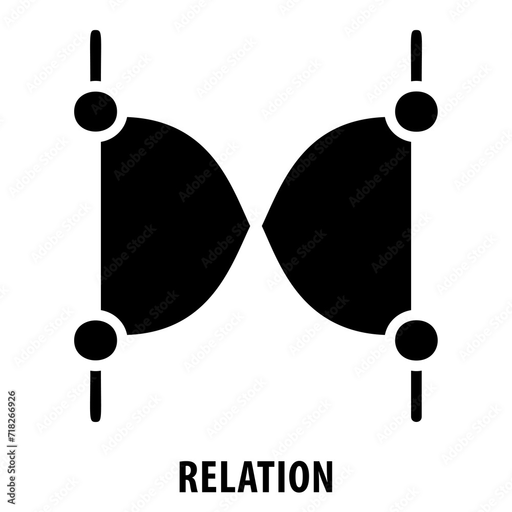 Relation, relationship, connection, association, link, relation icon ...