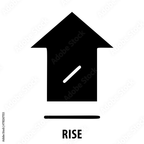 Rise, growth, increase, rise icon, ascending, upward arrow, improvement, progress, positive trend, rising, climb, upward movement, escalate, rise symbol, upturn