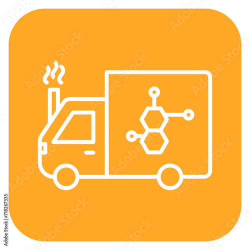 Neclear Truck Icon of Pollution iconset. photo