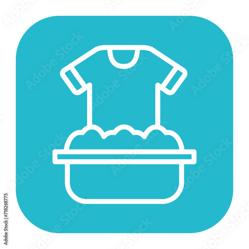 Hand Washing Clothes Icon of House Cleaning iconset.