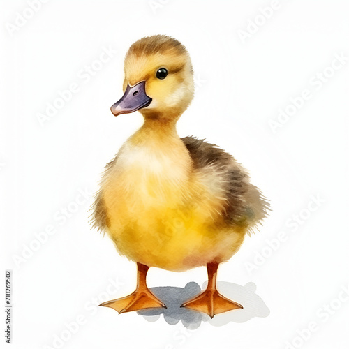 Beautiful Duck Watercolor Clipart  Perfect Design for Your Project and Creations  Ai Generative