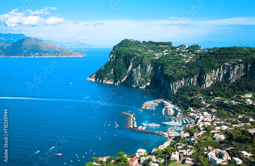 Marina Grande, Island Capri, Campania, Gulf of Naples, Italy, Europe. photo