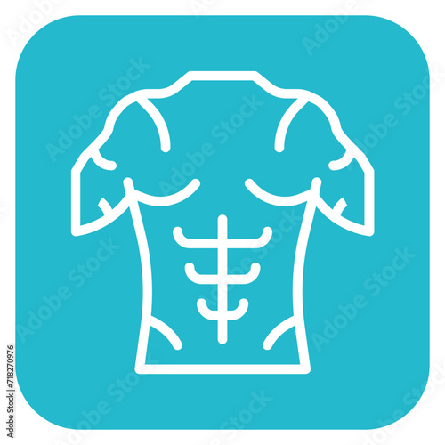 Chest Muscle Icon of Workout App iconset.