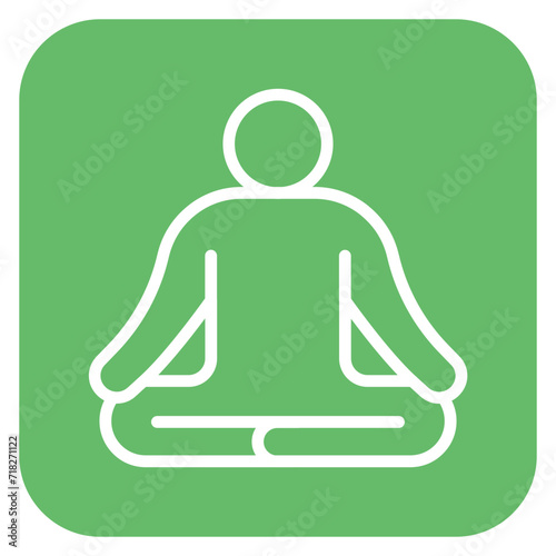 Meditation Icon of Workout App iconset.