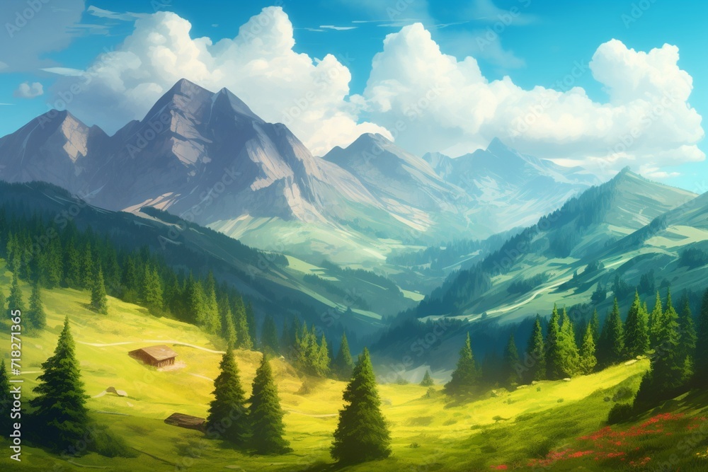 Fototapeta premium panorama of the mountains