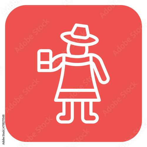 Woman Taking Selfie Icon of Housekeeping iconset.