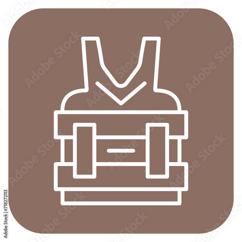 Bullet Proof Vest Icon of Crime and Law iconset.