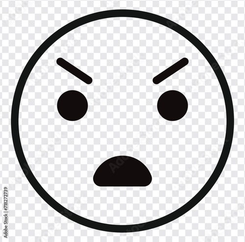 
Sad face emoticons . Sad Face line emoji. emoji line art vector icons for apps and websites, Customer review, satisfaction, feedback, mood tracker. emoticons for app and website design. 