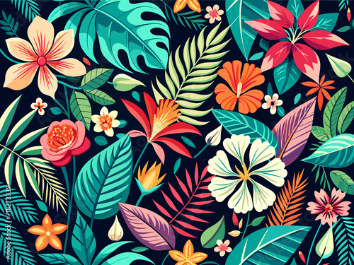 Exquisite Floral Seamless Patterns: Captivating Designs for Your Projects, seamless pattern with flowers © Multi-Media