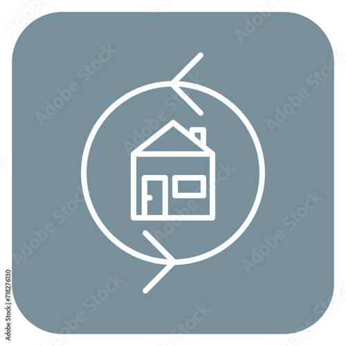 House Exchange Icon of Real Estate iconset.