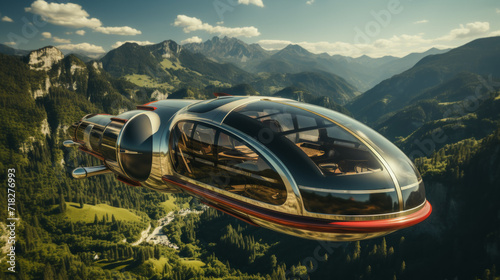 Fotografia Futuristic taxi drone