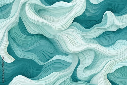 Coral reefs pattern white and teal