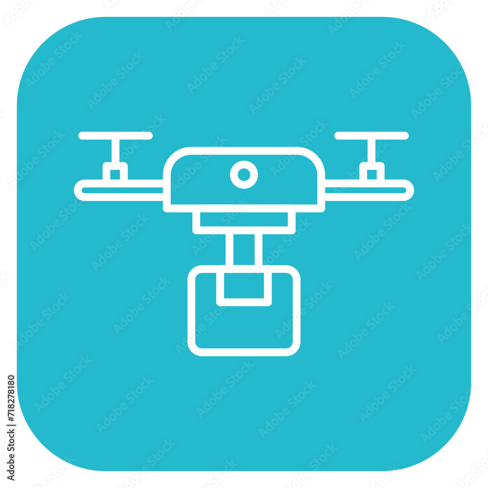 Drone Delivery Icon of Delivery and Logistics iconset. Drone Delivery Icon of Delivery and Logistics iconset.