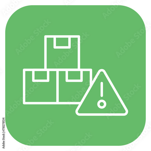 Delivery Warning Icon of Delivery and Logistics iconset.