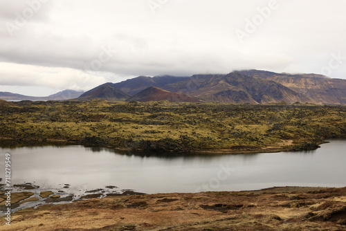 Selvallavatn is a volcanic lake located in the Snaefellsnes peninsula, Iceland © clement