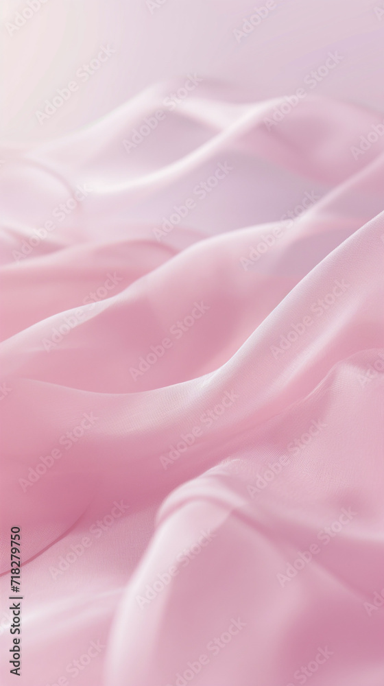 Obraz premium Aesthetic soft pink silk fabric background 