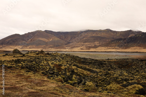 The Snæfellsjökull National Park  is a national park of Iceland located in the municipality of Snæfellsbær the west of the country photo