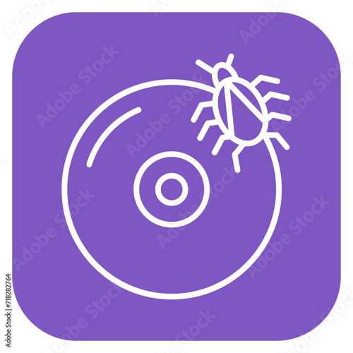 CD Virus Icon of Cyber Security iconset.