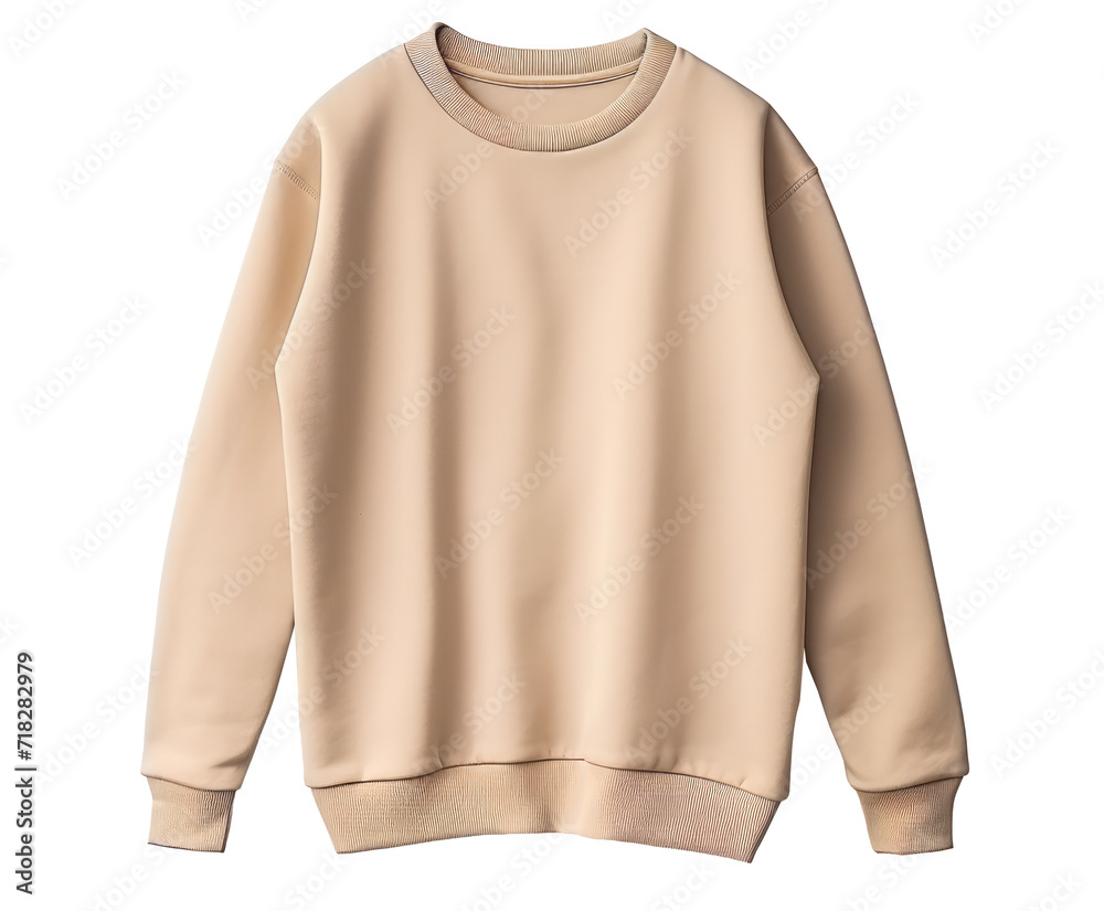 Beige hoodie template. Hoodie sweatshirt long sleeve, hoody for design mockup for print, isolated on transparent background Beige hoodie template. Hoodie sweatshirt long sleeve, hoody for design mockup for print, isolated on transparent background