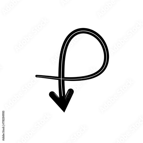 Doodle arrow sign