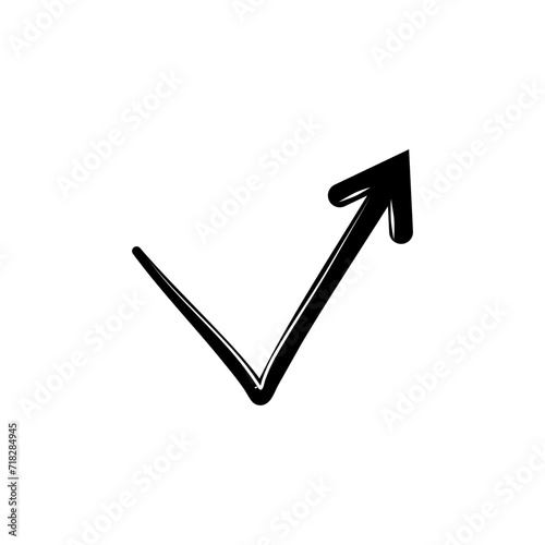 Doodle arrow sign