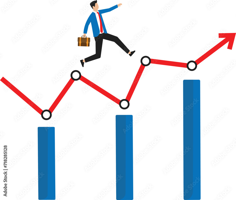Work improvement and career growth or performance to achieve success, progress or career advancement concept
Work improvement and career growth or performance to achieve success, progress or career advancement concept