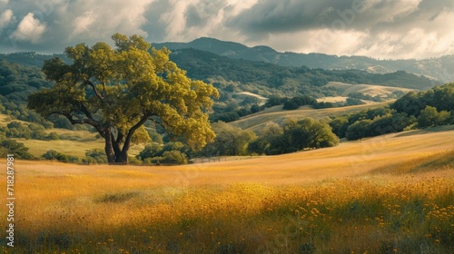 Serene Northern California Landscape Generative AI